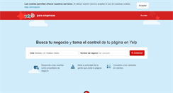 Desktop Screenshot of biz.yelp.es