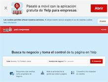 Tablet Screenshot of biz.yelp.es